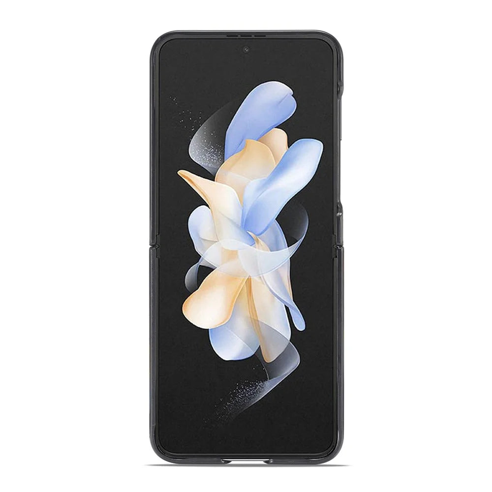 LC.IMEEK For Samsung Galaxy Z Flip5 5G Carbon Fiber Texture Phone Case PU Leather+PC Shockproof Cover - 3