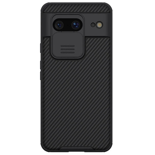 NILLKIN CamShield Pro Series for Google Pixel 8 Cell Phone Case PC+TPU Cover with Slide Camera Protector - Black - 1