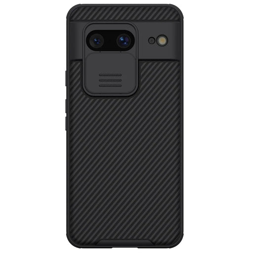 NILLKIN CamShield Pro Series for Google Pixel 8 Cell Phone Case PC+TPU Cover with Slide Camera Protector - Black - 1