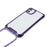 For iPhone 11 Clear Acrylic + TPU Phone Case Four Corners Shock Absorption Cover with Lanyard - Purple Frame - 2