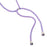 For iPhone 11 Clear Acrylic + TPU Phone Case Four Corners Shock Absorption Cover with Lanyard - Purple Frame - 7