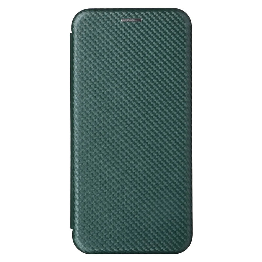 Leather Phone Case for Realme 11 Pro 5G / 11 Pro+ 5G Card Holder Carbon Fiber Texture Stand Cover - Green - 7