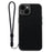 VILI M Series For iPhone 14 Plus Transparent Phone Cover PC+TPU Phone Case with Wrist Strap - Black - 5