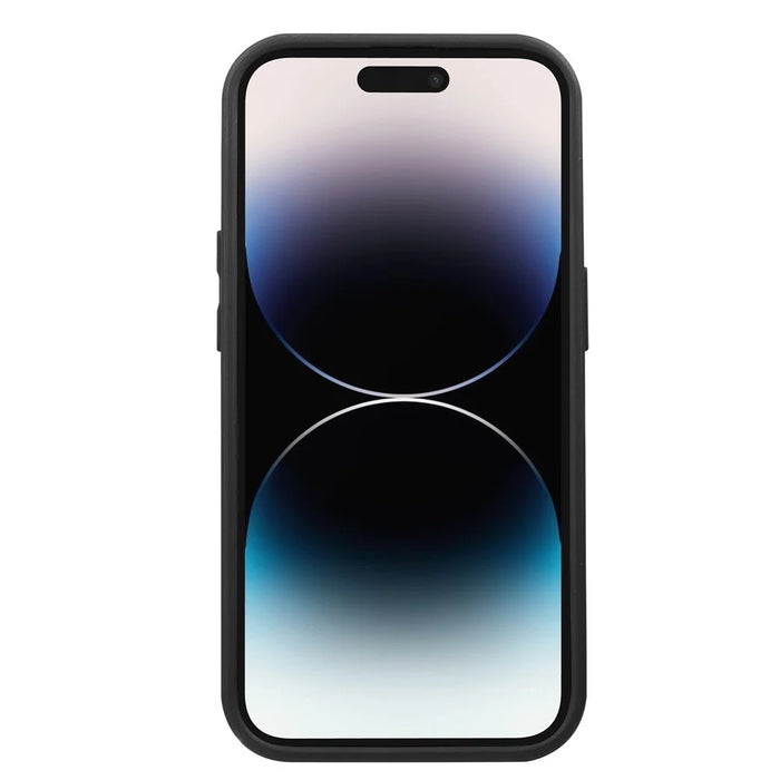 VILI M Series For iPhone 14 Pro Max Precise Cutout Phone Case PC+TPU Back Cover with Wrist Strap - Black - 4