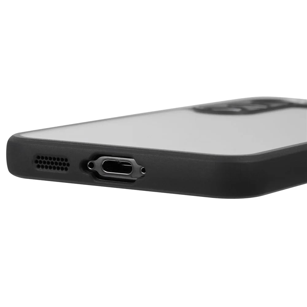 VILI M Series PC+TPU Phone Case For Samsung Galaxy S23 , Anti-Scratch Clear Cover with Wrist Strap - Black - 6
