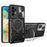 For Samsung Galaxy A23 4G / A23 5G (Global Version) Slide Camera Lid Drop-proof Case Rotating Kickstand PC+TPU Phone Cover - Black - 1