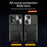 For Samsung Galaxy A23 4G / A23 5G (Global Version) Slide Camera Lid Drop-proof Case Rotating Kickstand PC+TPU Phone Cover - Black - 2