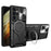 For Samsung Galaxy S21 Ultra 5G Rotatable Kickstand PC+TPU Phone Case Slide Camera Lid Shockproof Cover - Black - 1