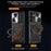 For Samsung Galaxy S21 Ultra 5G Rotatable Kickstand PC+TPU Phone Case Slide Camera Lid Shockproof Cover - Black - 4