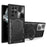 For Samsung Galaxy S22 Ultra 5G Rotatable Kickstand Phone Case Shockproof PC+TPU Cover with Slide Camera Lid - Black - 1