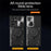 For Samsung Galaxy S22 Ultra 5G Rotatable Kickstand Phone Case Shockproof PC+TPU Cover with Slide Camera Lid - Black - 2