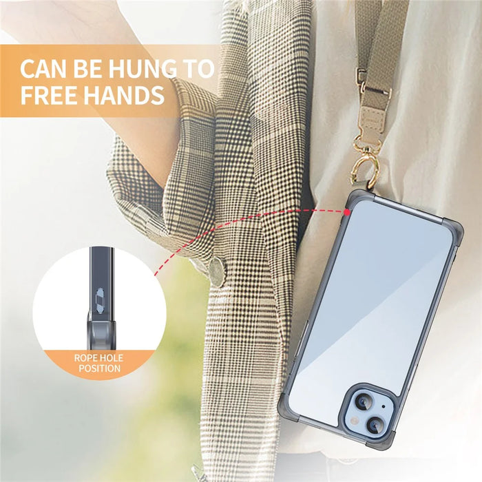 For iPhone 14 Four Corner Frosted Shockproof Cover TPU+Acrylic Anti-scratch Phone Case - Black - 5