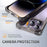 Slim Phone Case for iPhone 13 Pro 6.1 inch Shockproof Cover Four Corner Matte TPU+Acrylic Phone Case - Black - 6