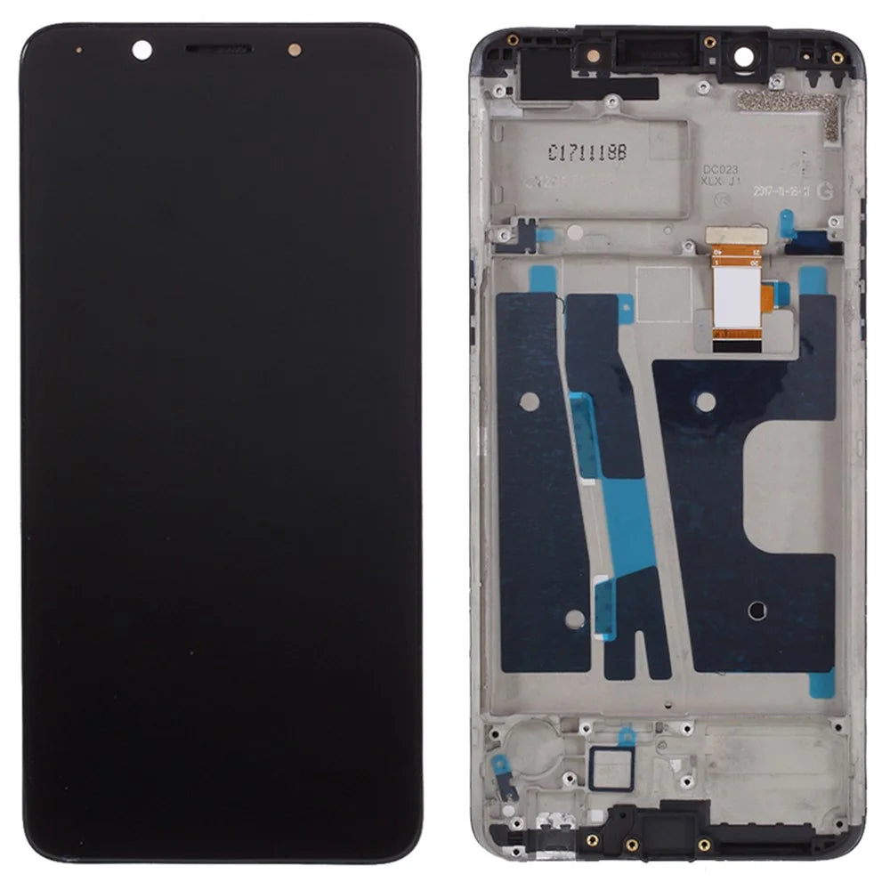 For Oppo A73 / F5 / F5 Youth Grade C LCD Screen and Digitizer Assembly + Frame Repair Part (without Logo) - Black - 1