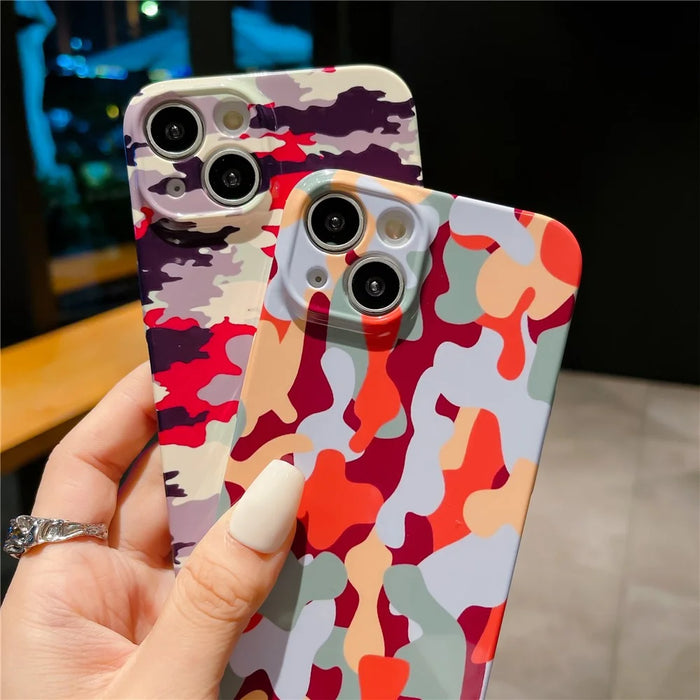 For iPhone 14 Hard PC Back Cover Camouflage Pattern Printing Protective Phone Case - Style A - 5