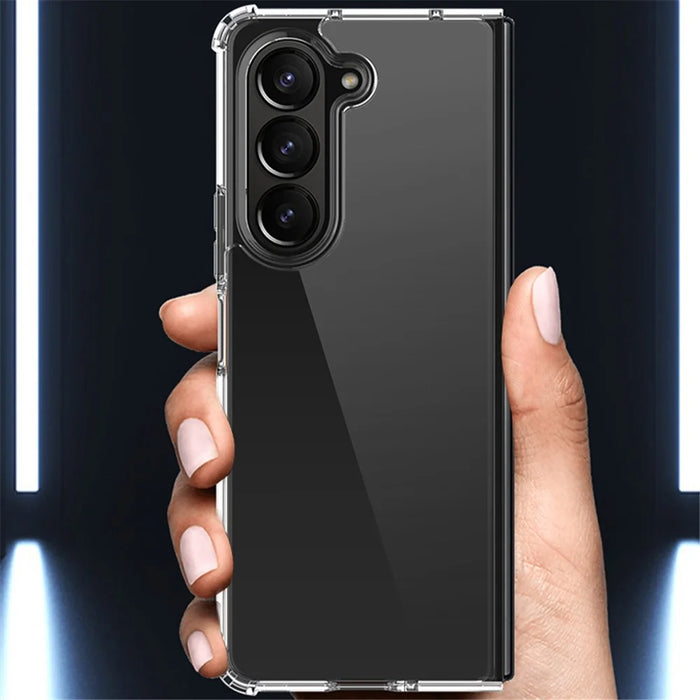 For Samsung Galaxy Z Fold5 5G HD Clear Phone Case PC+TPU Foldable Design Cell Phone Back Cover - 6