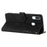 Shockproof Cover for Samsung Galaxy A40 Flowers Imprinted Stand Phone Wallet Leather Case - Black - 3