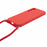 For Samsung Galaxy A54 5G TPU Case Fiber Lining Rubberized Cover with Long Lanyard - Red - 3