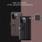 For iPhone 15 Pro Max Case Genuine Split Leather Phone Cover with Wallet Stand - Brown - 7
