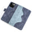 For iPhone 15 Dual-color Splicing Magnetic Clasp PU Leather Wallet Phone Cover Drop-proof Case - Blue - 4