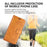 For iPhone 15 Pro Max Calf Texture Leather Cover Square Magnetic Closure Stand Wallet Phone Case - Yellow - 7