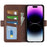For iPhone 15 Pro Max Anti-Scratch PU Leather Wallet Phone Cover Calf Texture Stand Full Protection Phone Case - Brown - 2