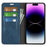 For iPhone 15 Pro Max PU Leather Wallet Flip Case Anti-scratch Skin-touch Stand Cover - Blue - 2