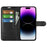 For iPhone 15 Pro Max Anti-Scratch Litchi Texture Phone Cover Wallet Flip PU Leather Phone Case - Black - 2