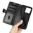 For iPhone 15 Plus PU Leather Stand Phone Case Crazy Horse Texture Wallet Folio Flip Cover - Black - 5