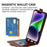 Card Slot Phone Case for iPhone 15 Plus , Anti-Scratch Vertical Flip PU Leather Cell Phone Cover - Brown - 4