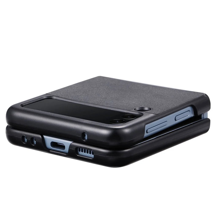 VILI TR Series Phone Cover for Samsung Galaxy Z Flip3 5G Leather Coated Protective PC Case - 4