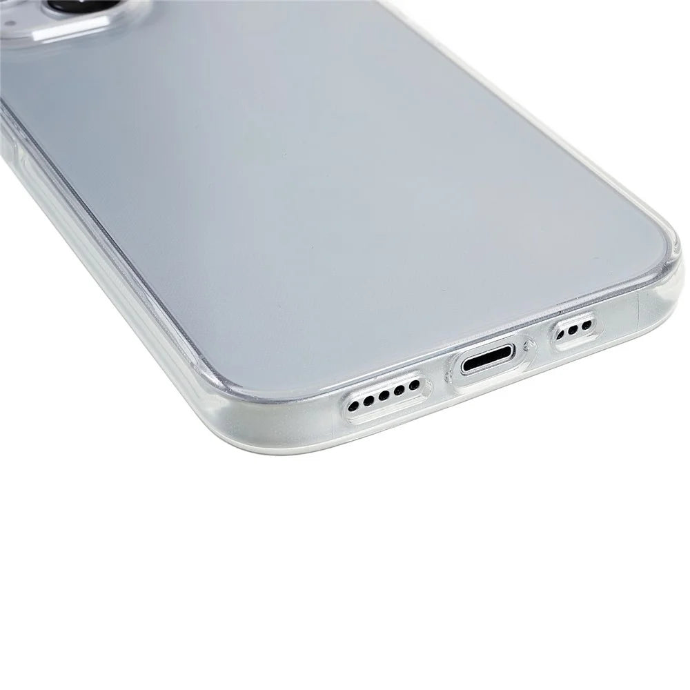 For iPhone 15 Flexible TPU Clear Phone Cover Super Slim Shockproof Cell Phone Case Shell - 6