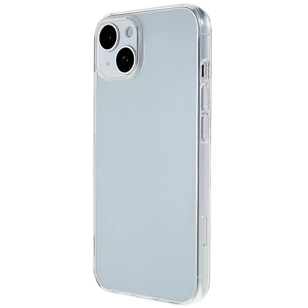 For iPhone 15 Plus Slim-Fit TPU Cell Phone Cover Dustproof Clear Phone Case Anti-Scratch Protector - 1