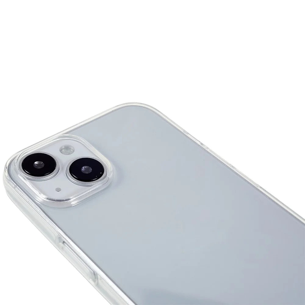 For iPhone 15 Plus Slim-Fit TPU Cell Phone Cover Dustproof Clear Phone Case Anti-Scratch Protector - 5