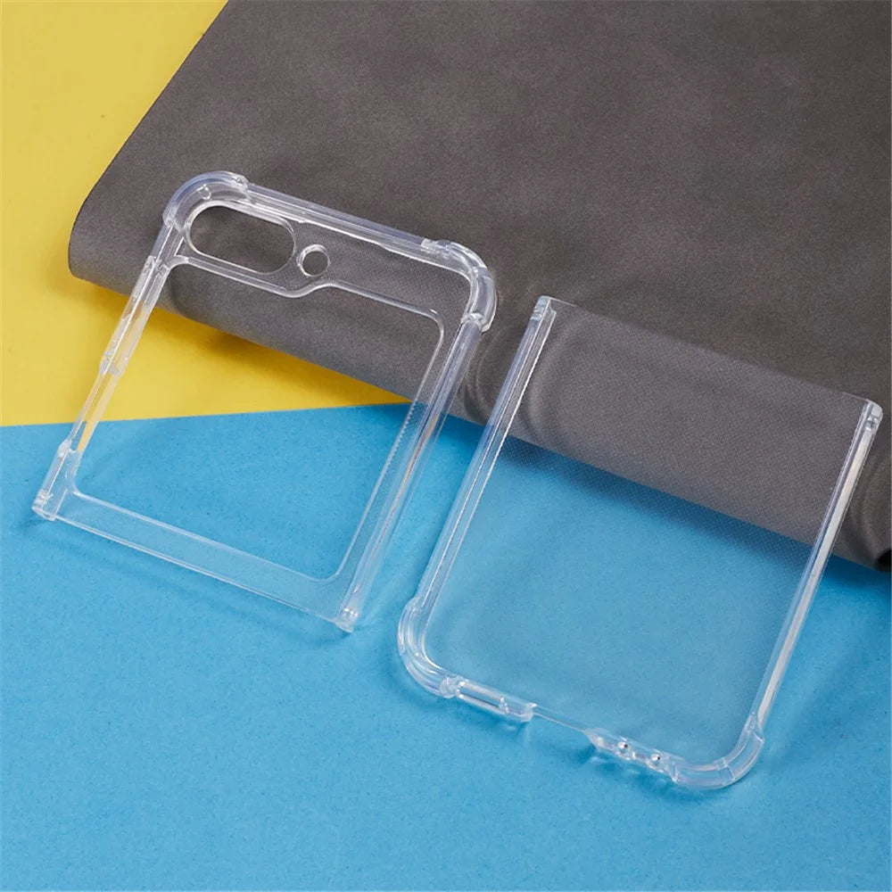 For Samsung Galaxy Z Flip5 5G Transparent TPU Phone Case Two-Piece Design Anti-Scratch Phone Cover - 3