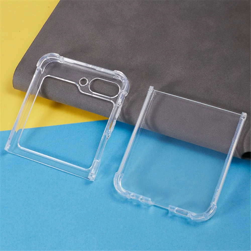 For Samsung Galaxy Z Flip5 5G Transparent TPU Phone Case Two-Piece Design Anti-Scratch Phone Cover - 4