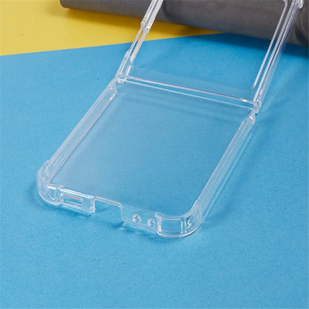 For Samsung Galaxy Z Flip5 5G Transparent TPU Phone Case Two-Piece Design Anti-Scratch Phone Cover - 6