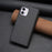 BF Style-19 Zipper Pocket Phone Case for iPhone 11 , PU Leather Stand Wallet Phone Cover - Black - 6