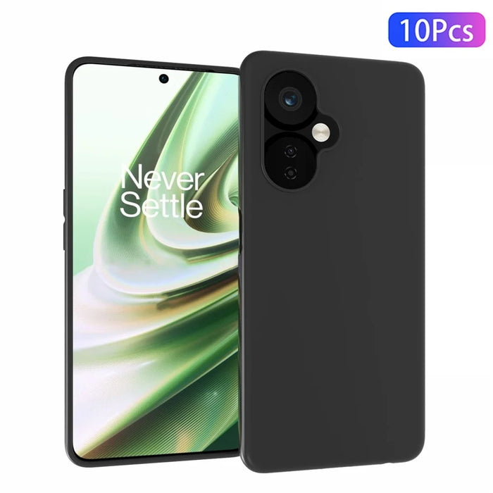 10Pcs / Pack for OnePlus Nord CE 3 Lite 5G / Nord N30 5G Phone TPU Case Dual-sided Matte Finish Phone Cover - Black - 1