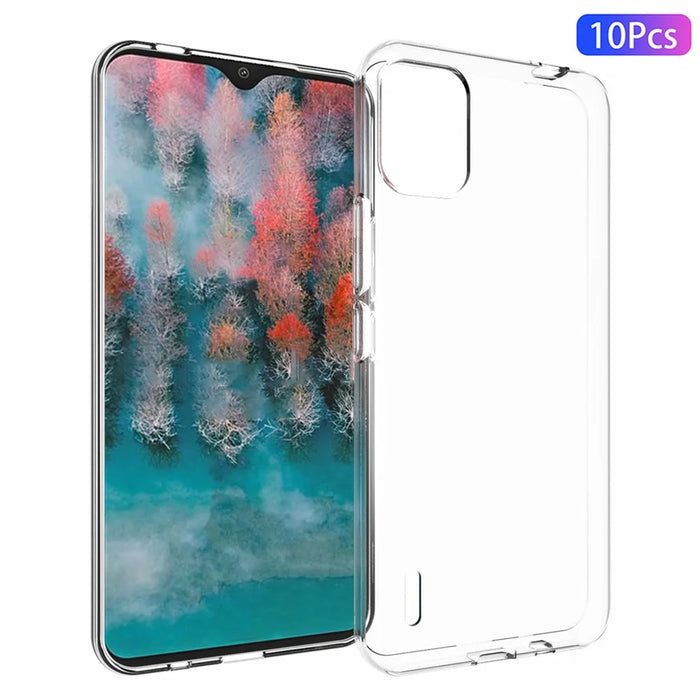 10Pcs / Pack Clear TPU Case for Nokia C12 4G / C12 Pro / C12 Plus , Inner Watermark-Free Phone Cover - 1