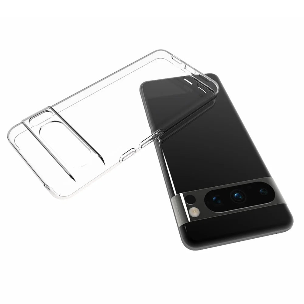 10Pcs / Pack For Google Pixel 8 Pro TPU Phone Case Inner Watermark-Free Clear Mobile Phone Cover - 7