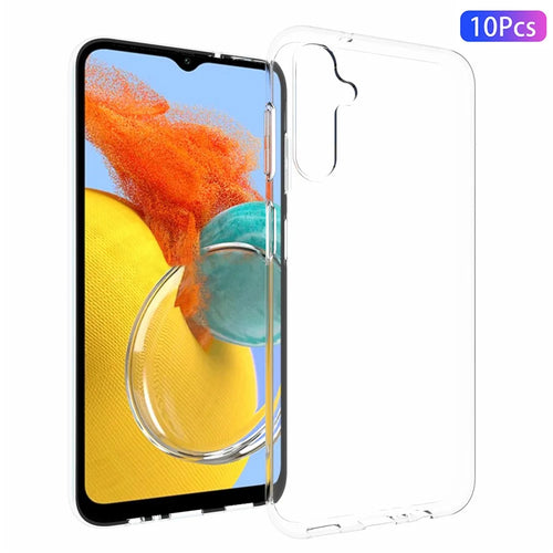 10Pcs / Pack For Samsung Galaxy M14 5G Phone TPU Case Inner Watermark-Free Transparent Cover - 1