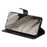 For Google Pixel 8 Zipper Pocket Wallet Cover Calf Texture PU Leather Phone Case with Stand - Black - 3