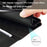 For Google Pixel 7 5G Calf Texture Phone Case Folding Stand Zipper Pocket Leather Wallet Cover - Black - 7