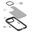 For iPhone 12 / 12 Pro Compatible with MagSafe Translucent Matte PC+TPU Case Skin-touch Phone Cover - Black - 4