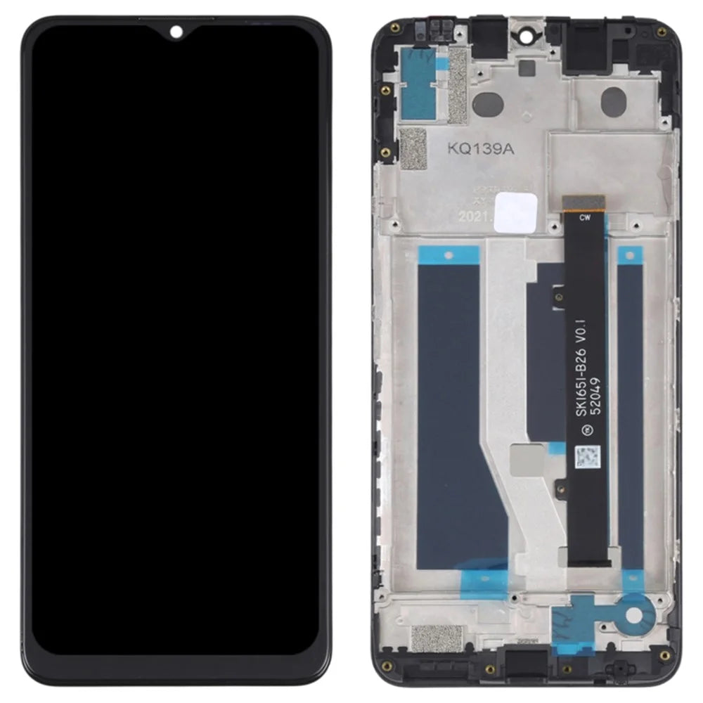 For ZTE Blade A71 A7030 OEM Grade S LCD Screen and Digitizer Assembly + Frame Replacement Part (without Logo) - 1