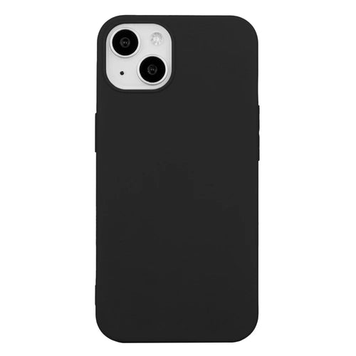 For iPhone 15 Matte Slim-Fit Phone Shell TPU Phone Case Soft Smartphone Back Cover - Black - 1