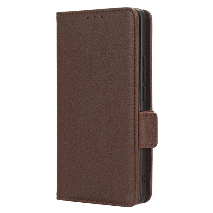 For Realme 11 Pro 5G / 11 Pro+ 5G Litchi Texture Wallet Stand Phone Case PU Leather Cover - Brown - 7