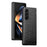 For Samsung Galaxy Z Fold5 5G Crocodile Texture Folding Phone Case PU Leather Coated PC Cover - Black - 1