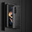 For Samsung Galaxy Z Fold5 5G Crocodile Texture Folding Phone Case PU Leather Coated PC Cover - Black - 2